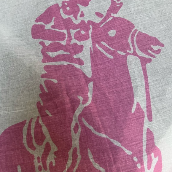 Ralph Lauren Pink and White Scarf - Picture 12 of 12